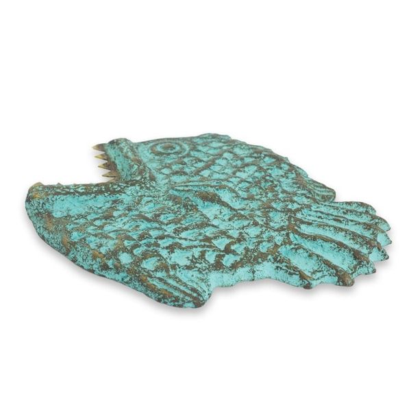 Alternate image for Fish Wall Adornment Handmade Recycled Paper Sculpture Hungry Piranha