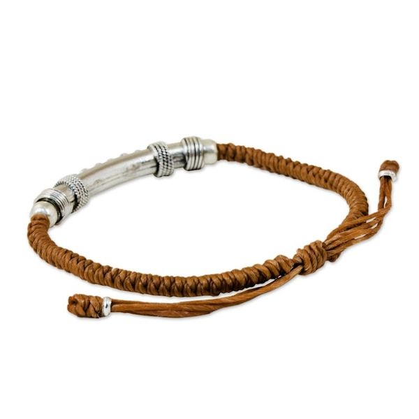 Alternate image for Sterling Silver Accent Bracelet from Thailand Infinite Legend in Caramel