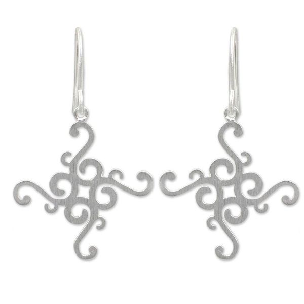 Alternate image for Fair Trade Earrings Thai Sterling Silver Thai Delicacy