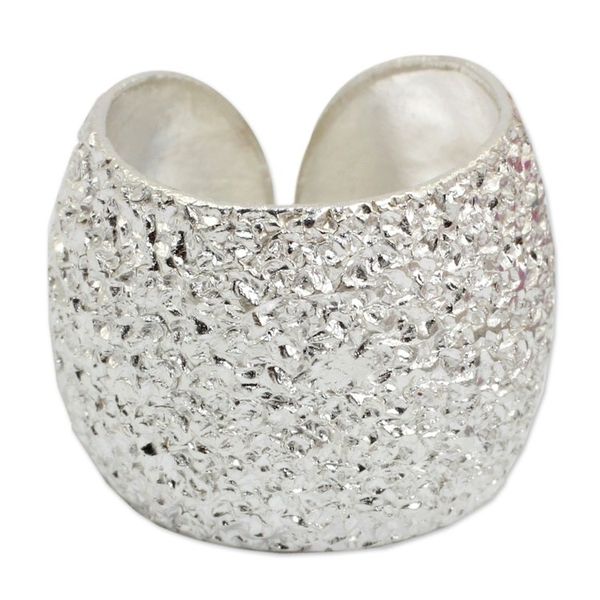 Alternate image for Modern Sterling Silver Wrap Ring from Thailand Galactic