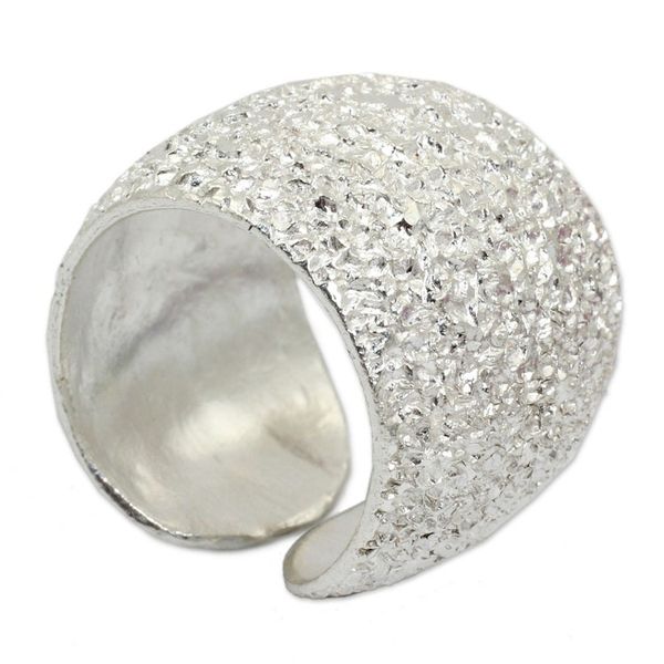 Alternate image for Modern Sterling Silver Wrap Ring from Thailand Galactic