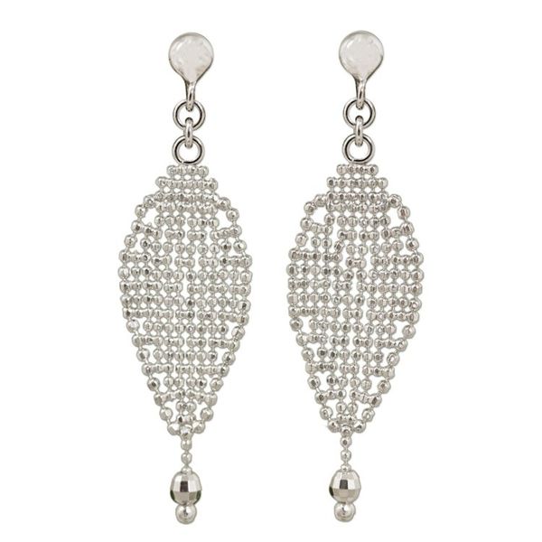 Alternate image for Tulip Inspired Thai Sterling Silver Dangle Earrings Tulip Petal