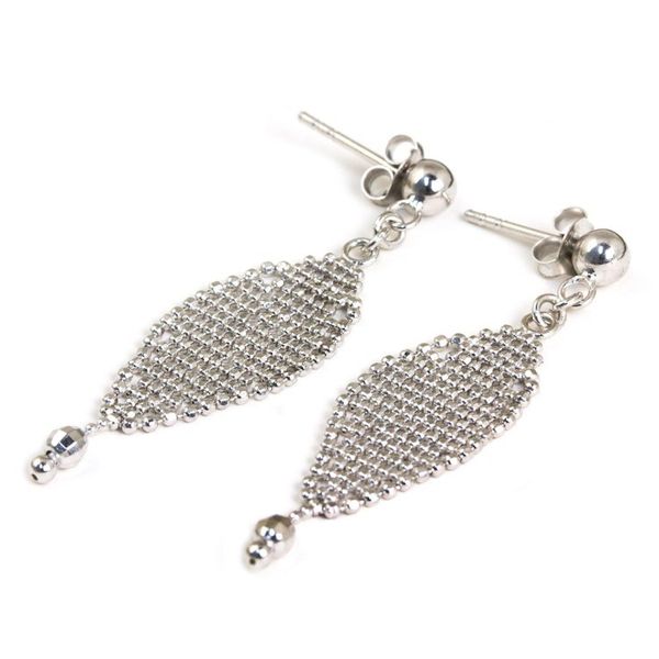 Alternate image for Tulip Inspired Thai Sterling Silver Dangle Earrings Tulip Petal