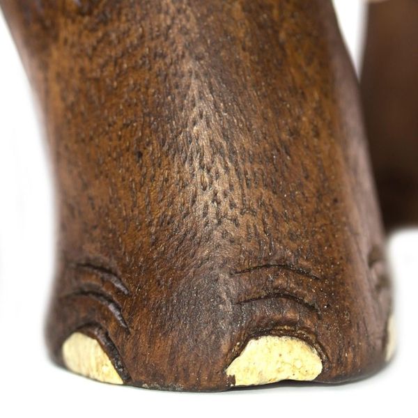 Alternate image for Hand Carved Wood Elephant Sculpture from Thailand Charming Little Elephant