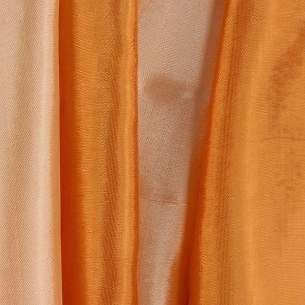 Alternate image for Shimmering Rayon and Silk Blend Scarf in 2-tone Orange Shimmering Daisy