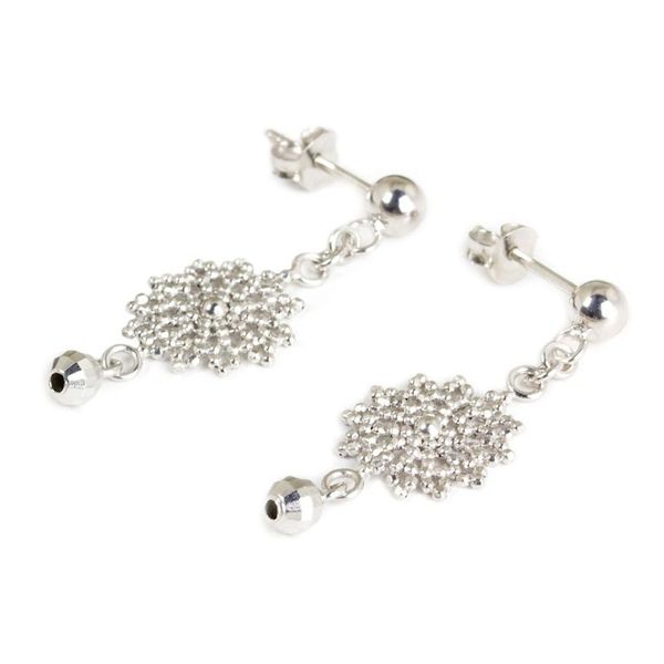 Alternate image for Bright Star Earrings Fair Trade Handcrafted 925 Jewelry Siam Star