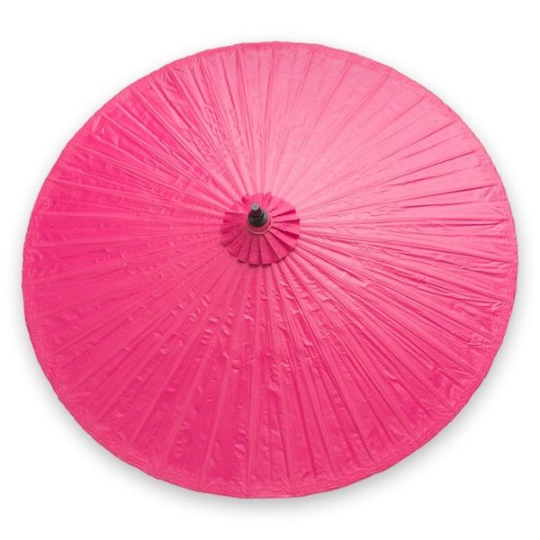Alternate image for Pink Garden Umbrella Crafted from Cotton and Bamboo Happy Garden in Pink