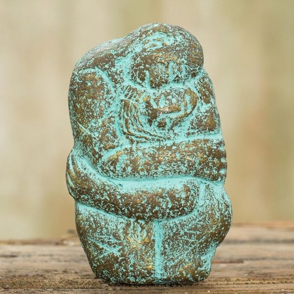 Alternate image for Mother and Child 5-Inch Magnet Handmade with Recycled Paper Mommy Hug