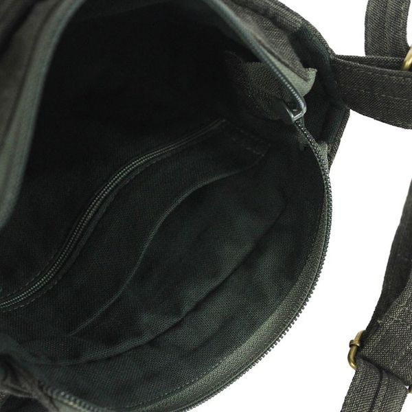 Alternate image for Cotton Thai Applique Shoulder Bag in Green with 3 Pockets Dark Green Siam