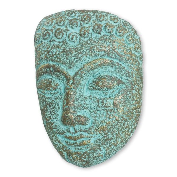Alternate image for Buddha Portrait Handmade Recycled Paper Wall Sculpture Inspiring Young Buddha