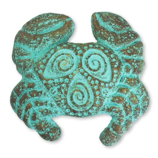Alternate image for Recycled Paper Crab 5-in Wall Ornament Handmade in Thailand Prosperous Crab