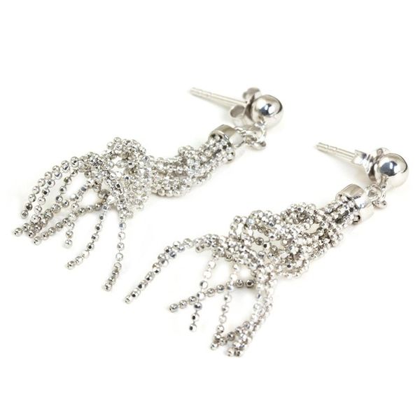 Alternate image for Sterling Silver Helix Shape Dangle Earrings from Thailand Raining Helixes
