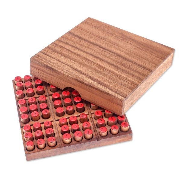 Alternate image for Hand Made Wood Sudoku Puzzle Game from Thailand Sudoku