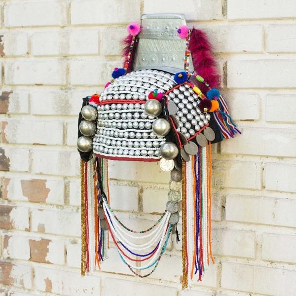 Alternate image for Traditional Hill Tribe Akha Headdress for Decorative Use Timeless Muse II