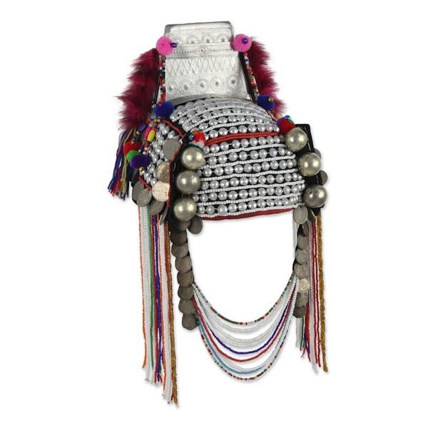 Alternate image for Traditional Hill Tribe Akha Headdress for Decorative Use Timeless Muse II
