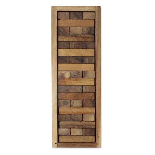 Alternate image for Hand Made Wood Stacking Tower Game from Thailand Tower of Fun