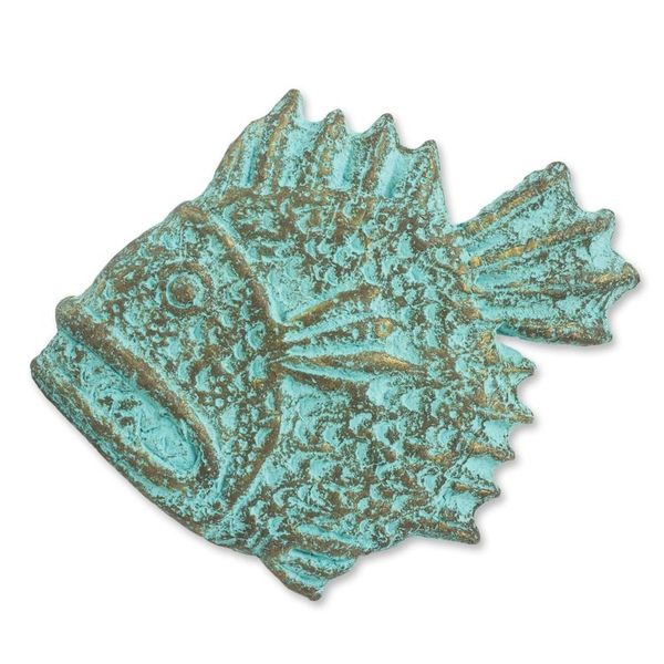 Alternate image for Thai Recycled Paper Wall Sculpture of Green Piranha Fish Fierce Piranha