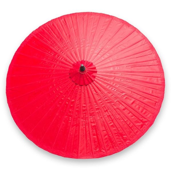 Alternate image for Bright Red Decorative Outdoor Umbrella from Thailand Happy Garden in Scarlet