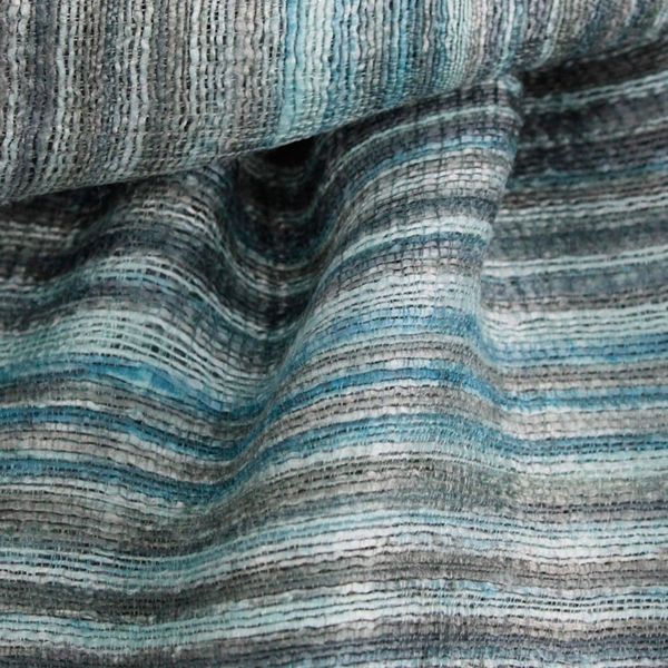 Alternate image for Hand Spun Silk Scarf Woven in Teal and Green Teal Iridescence