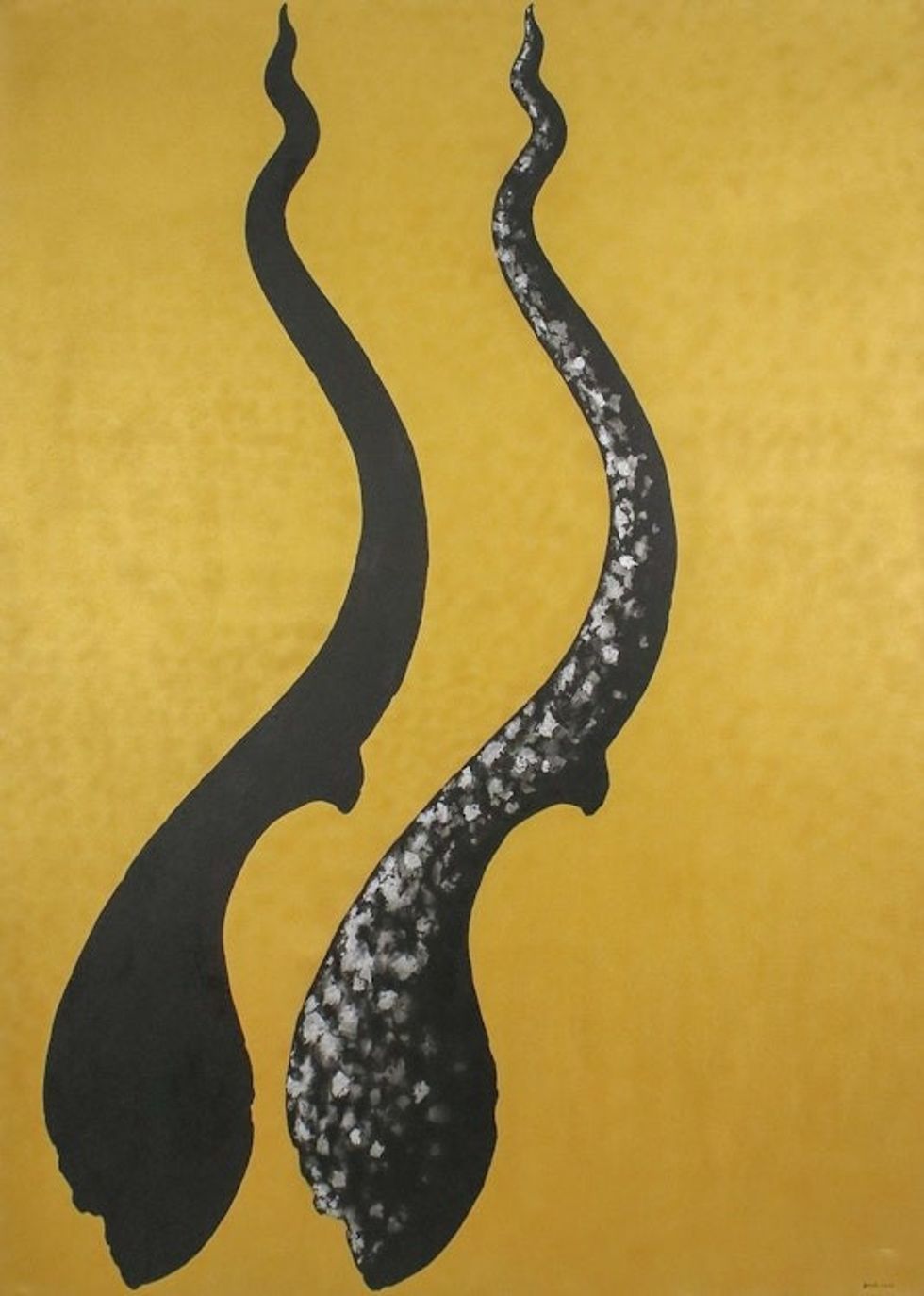 Surrealist Acrylic Painting 'Cho Fa Crown I'