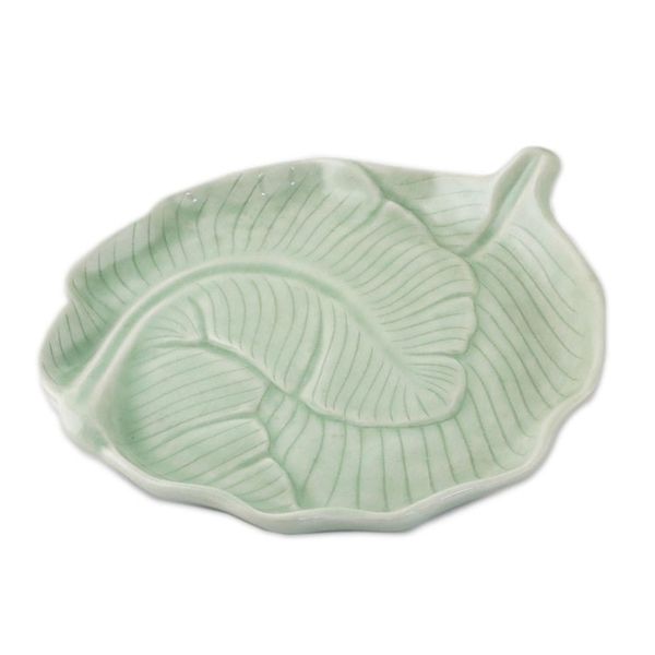 Alternate image for Celadon ceramic tea set Set for 4 Peaceful Islands