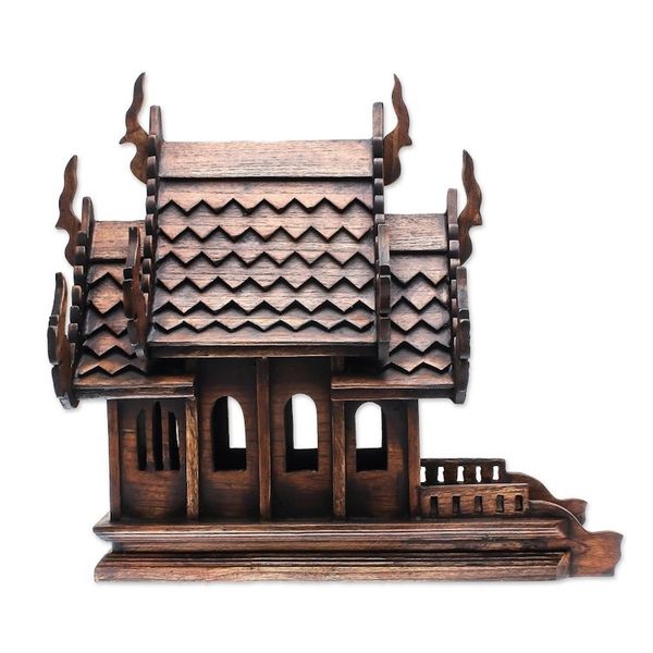 Alternate image for Teak spirit house Guardian Spirit Home
