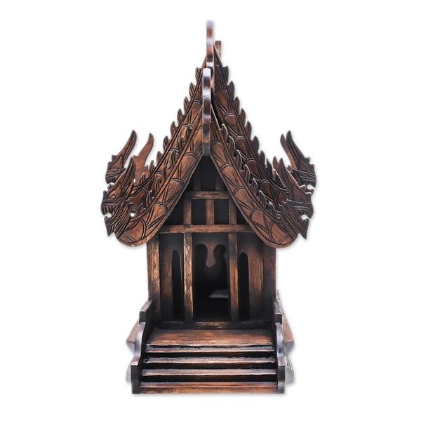 Alternate image for Teak spirit house Guardian Spirit Home
