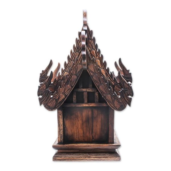 Alternate image for Teak spirit house Guardian Spirit Home