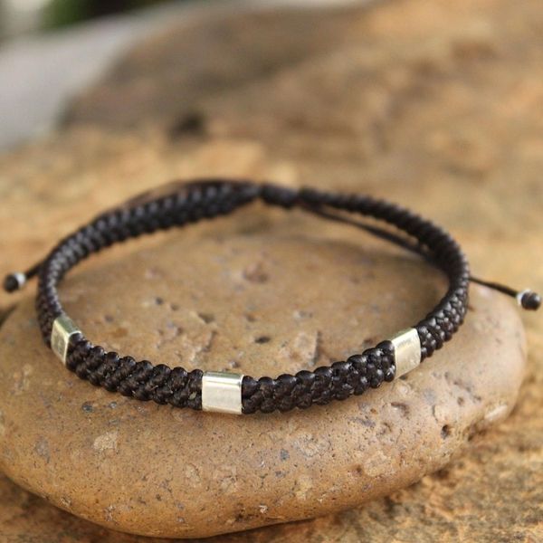 Alternate image for Silver Braided Bracelet Three Kingdoms