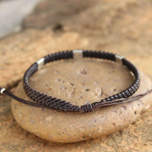 Alternate image for Silver Braided Bracelet Three Kingdoms