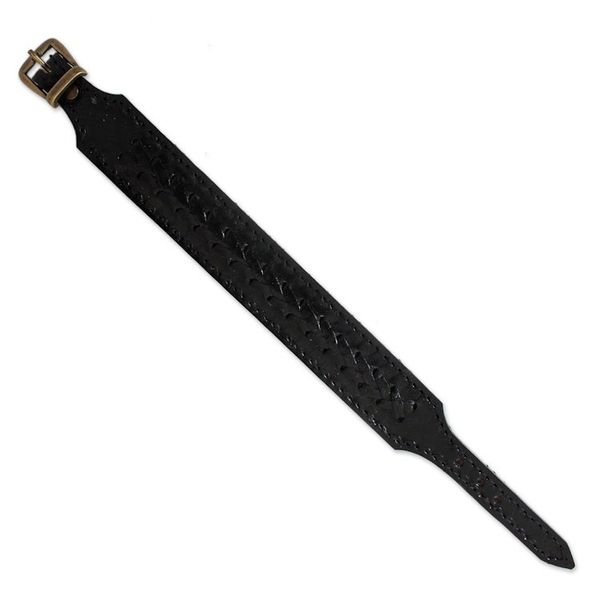Alternate image for Mens Leather Wristband Bracelet from Thailand Thai Night