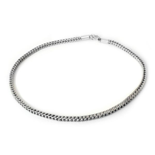 Alternate image for Sterling silver chain necklace Intricate Textures