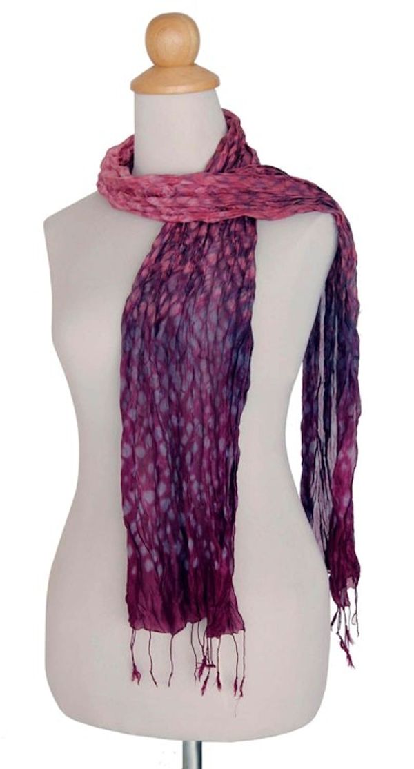 Alternate image for Tie Dye Scarf Fabulous Wine