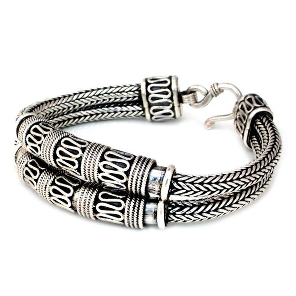 Alternate image for Thai Sterling Silver Chain Bracelet Distinction