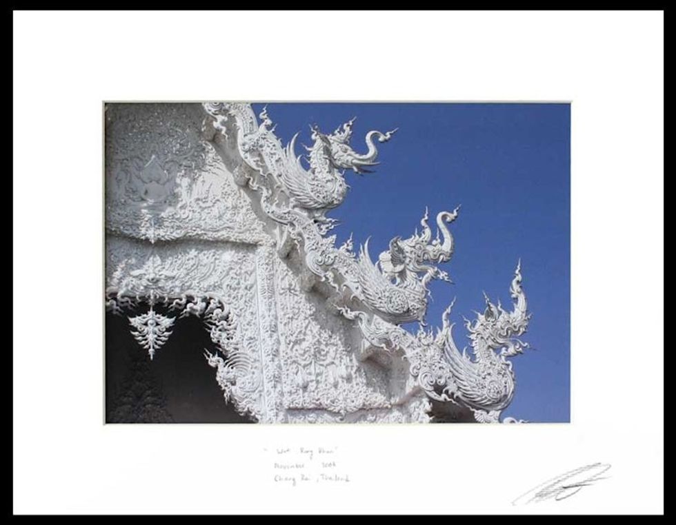 Wat Rong Khun Chiang Mai Temple Color Photograph 'Wat Rong Khun'