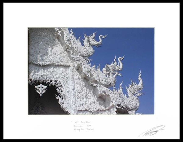 Alternate image for Wat Rong Khun Chiang Mai Temple Color Photograph Wat Rong Khun