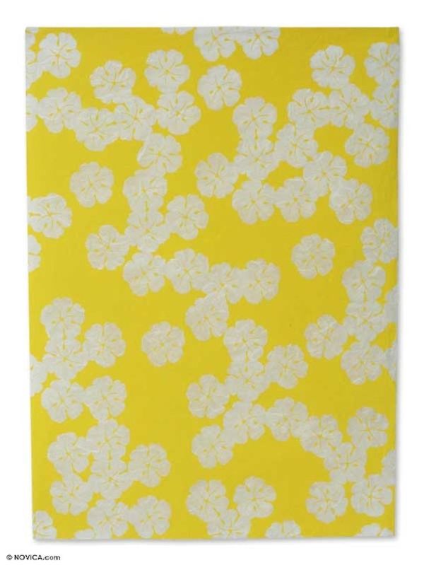 Alternate image for Saa wrapping paper Set of 6 Sunshine Blossoms