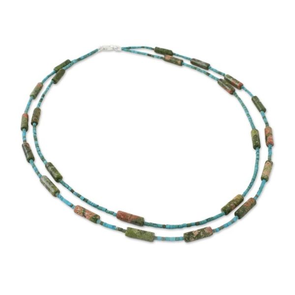 Alternate image for Jasper Reconstituted Turquoise Choker Islands in the Stream