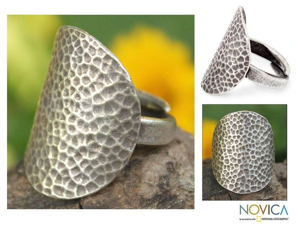 Sterling Silver Cocktail Ring 'Mae Ping Sun'