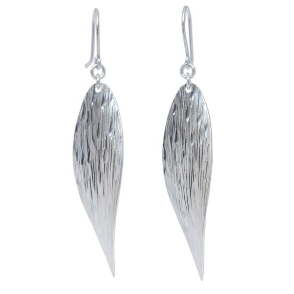 Alternate image for Unique Sterling Silver Dangle Earrings Snow Wind