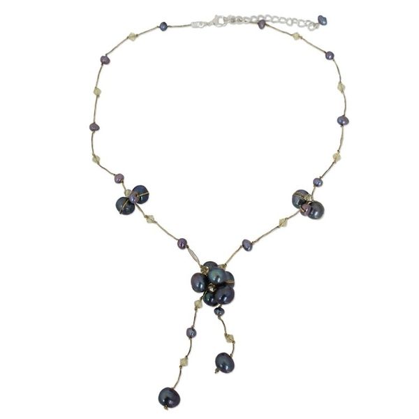 Alternate image for Hand Made Pearl Necklace Mist Queen