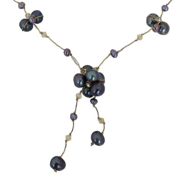 Alternate image for Hand Made Pearl Necklace Mist Queen