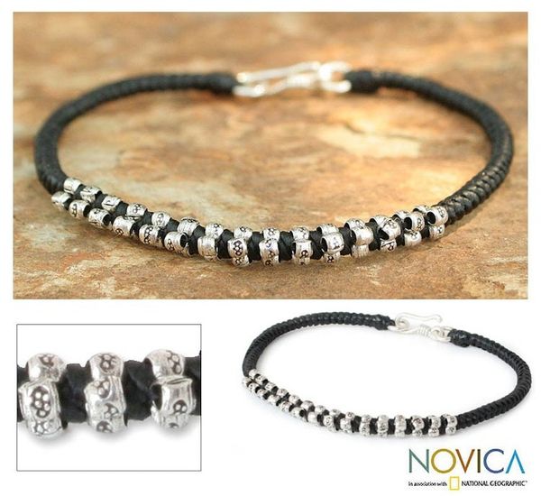 Alternate image for Silver Flower Bracelet Hill Tribe Grace