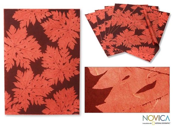 Alternate image for Saa wrapping paper Set of 6 Red Forest
