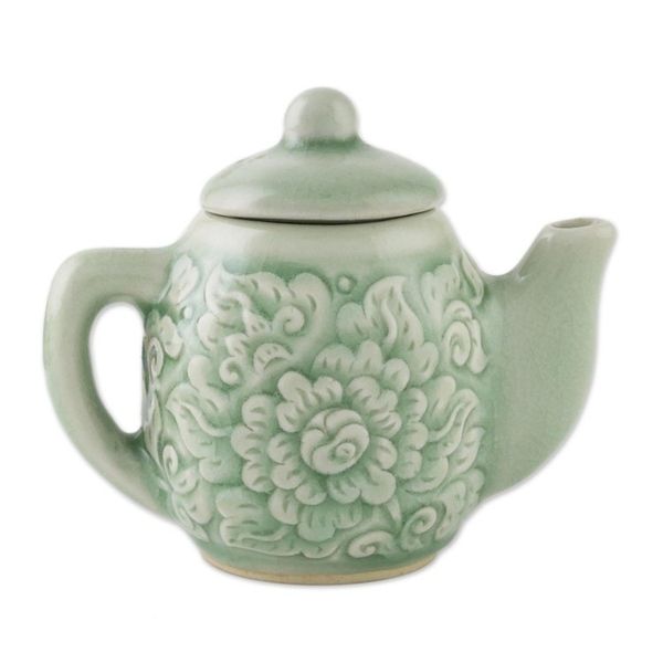 Alternate image for Thai Celadon Ceramic Cruet Set Pair Inseparable