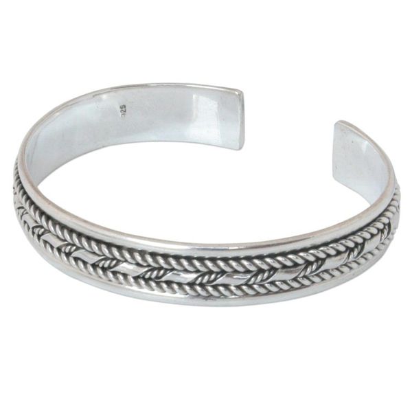 Alternate image for Sterling Silver Cuff Bracelet Bamboo Illusions
