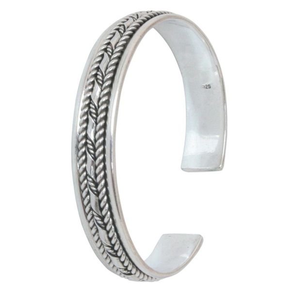 Alternate image for Sterling Silver Cuff Bracelet Bamboo Illusions