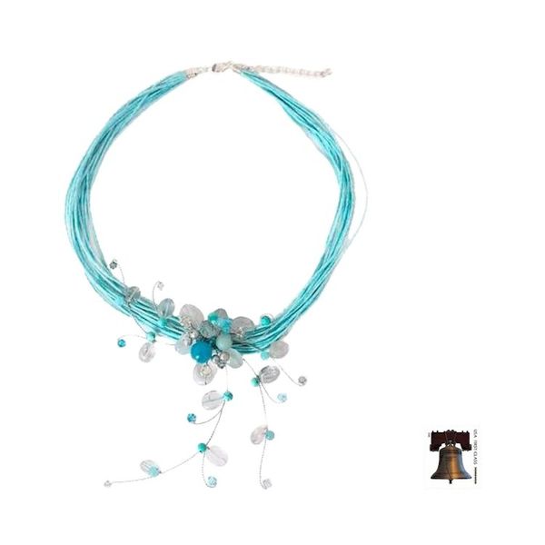 Alternate image for Floral Quartz Necklace Floral Joy