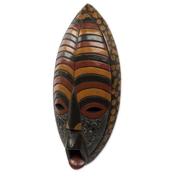 Alternate image for Mouth Agape African Mask Handcrafted in Ghana Deliver Me