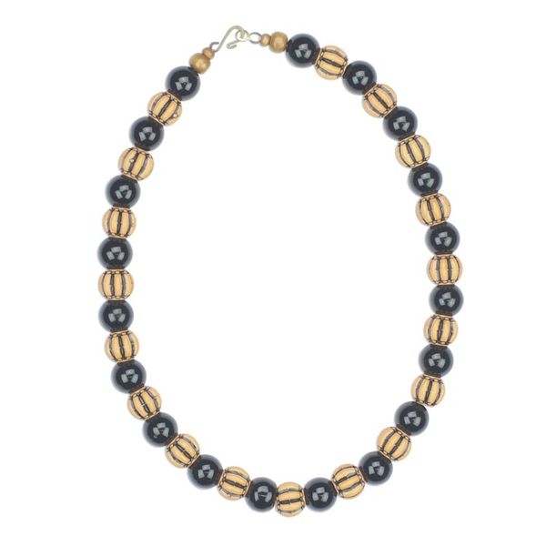 Alternate image for Recycled Glass and Plastic Beaded Necklace from Ghana Winsome Elegance